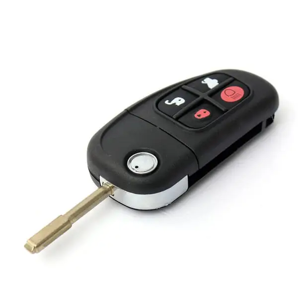 Carcasă cheie compatibilă Jaguar tip briceag, 4 butoane, lamelă FO21 (OEM) Plată securizată