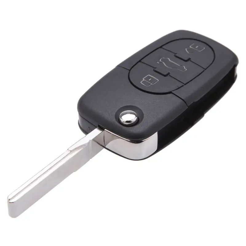 Retur ușor Carcasă cheie tip briceag compatibilă Audi A6/A4, 3 butoane, suport baterii CR1620