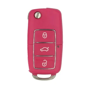 Carcasă cheie briceag 3 butoane roz-magenta, design nou, aftermarket Plată sigură