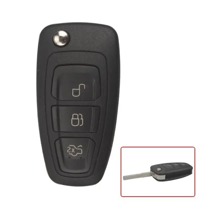 Cheie briceag compatibilă Ford Focus 2011+ cu 3 butoane, cip 4D63, lamelă HU101 Reducere