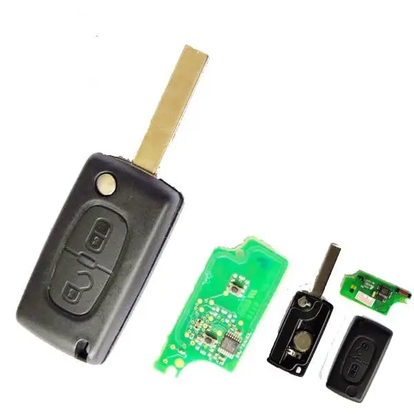 Cheie briceag compatibilă Citroen C4/ C5 și Peugeot 307/207/308, 2 butoane Ofertă