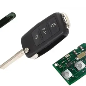 Lichidare de stoc Cheie briceag compatibilă VW MK5 1K0 959 753G, 3 butoane, ID48, HU66
