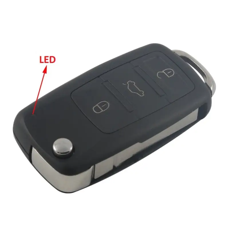 Carcasă cheie briceag compatibilă Touareg, 3 butoane, cu LED (aftermarket) Livrare expres