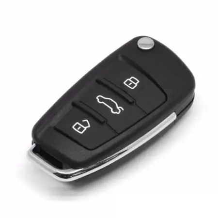 Ofertă de sezon Carcasă cheie briceag Thunder tip Audi, 3 butoane, pentru modul aftermarket