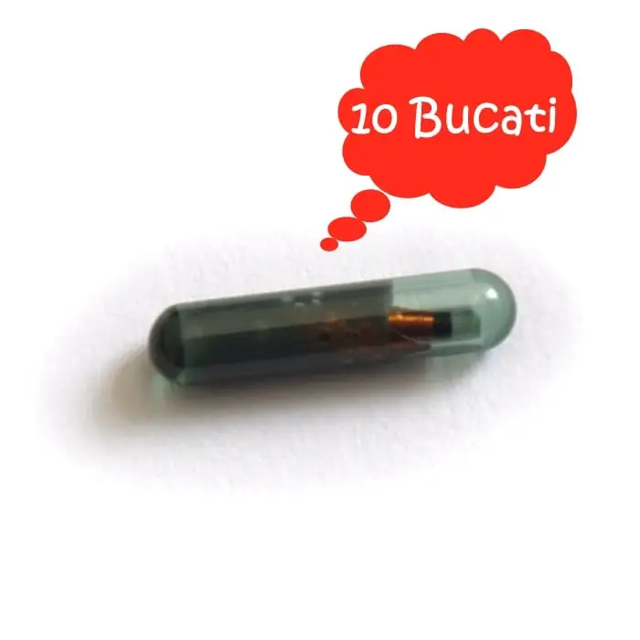 Pachet de 10 cipuri transponder ID48 Megamos pentru chei auto (OEM) Reducere extra