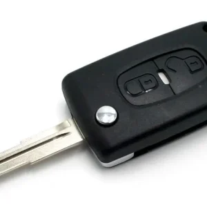 Cumpărături sigure Carcasă cheie tip briceag compatibilă Peugeot 4007/4008, C-Crosser, Outlander