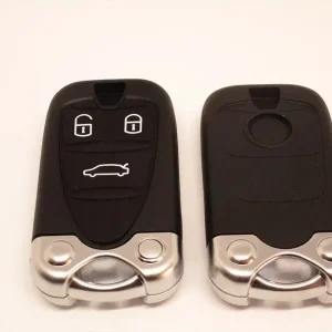 Cel mai vândut Carcasă cheie SmartKey compatibilă cu Alfa Romeo 159, 3 butoane, fără electronică