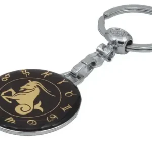 Preț promoțional Breloc zodia Capricorn metalic cu epoxy, pentru chei si cadou