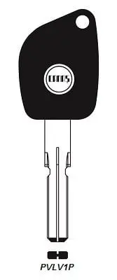 Preț mic Cheie compatibilă Volvo camion, cu locaș pentru cip, model PVLV1P (OEM)