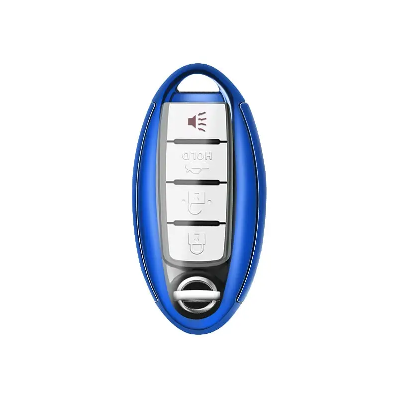 Ultima șansă Husă pentru cheie Nissan Smartkey, TPU+PC, protecție premium, albastră