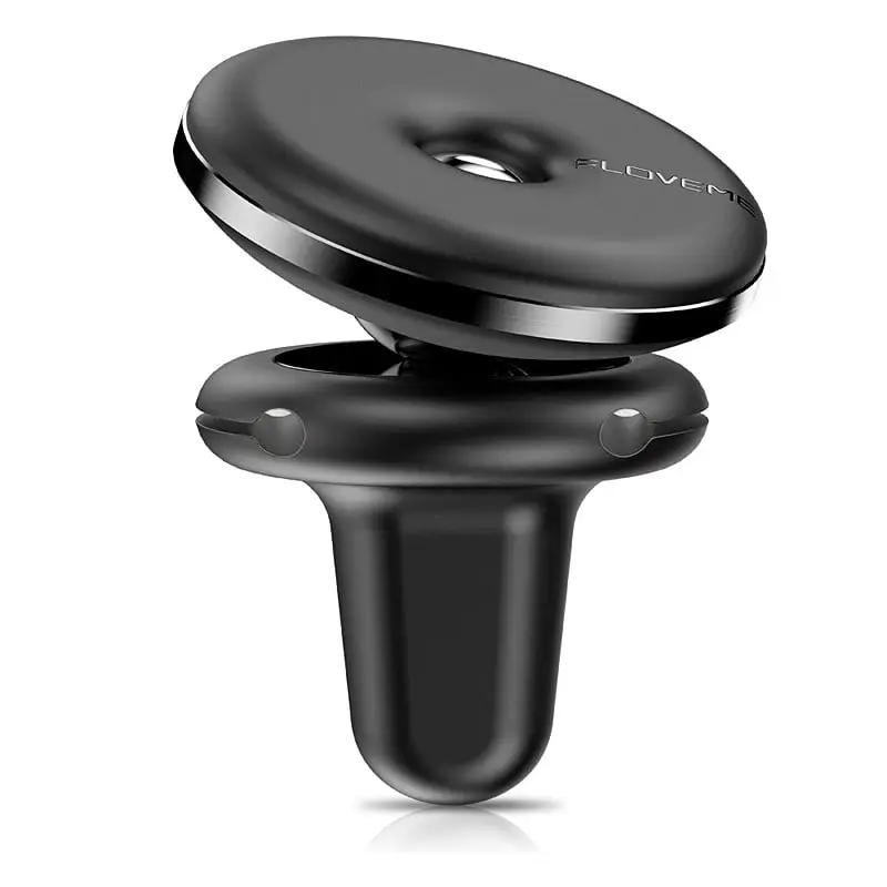 Cumpără acum Suport auto magnetic Floveme negru pentru grila de ventilație, cu suport cablu