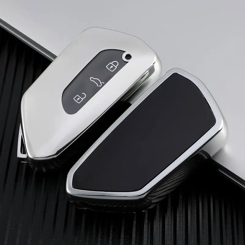 Husă cheie Smartkey pentru VW Golf 8 (MK8), TPU gri, protecție premium Preț redus
