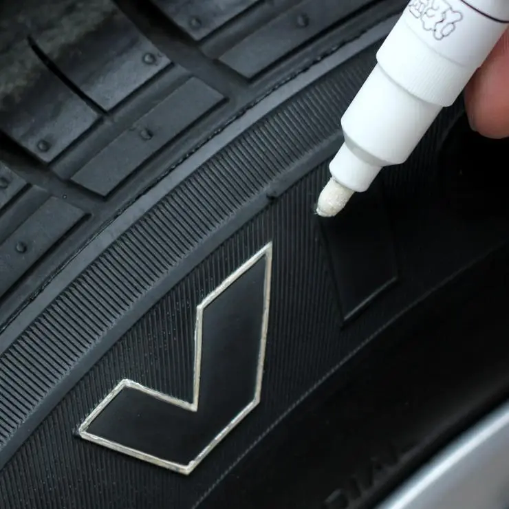 Preț mic Marker Permanent pentru anvelope, rezistent la apa, culoare ALBA FAVLine Selection