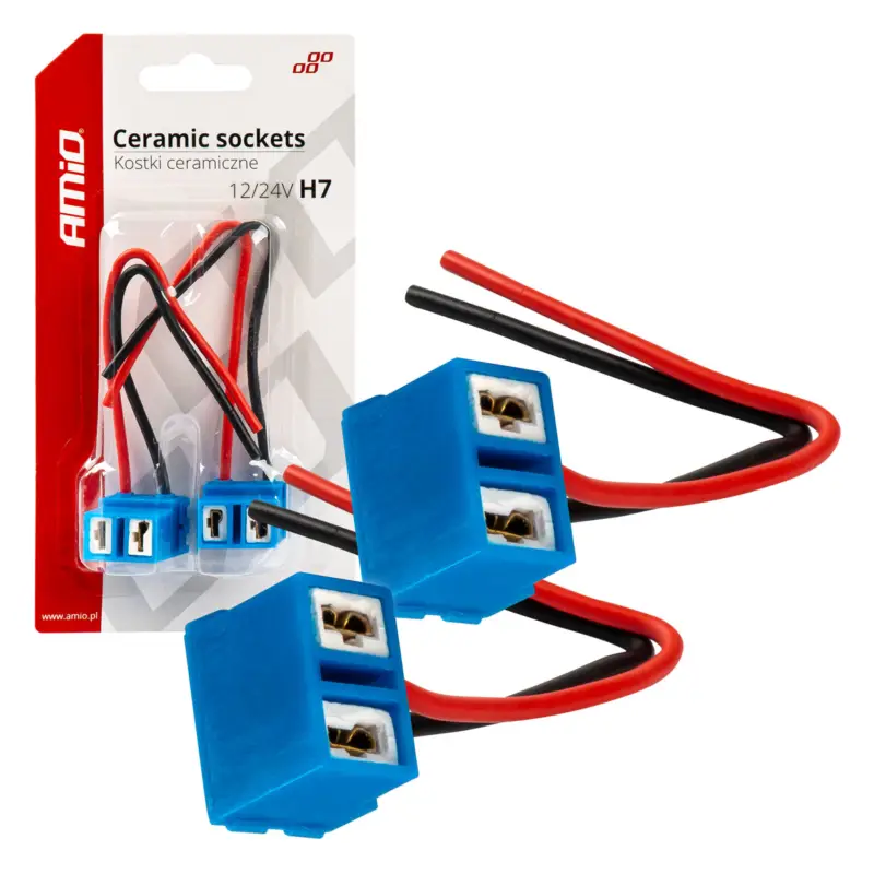 Set 2 mufe ceramice soclu H7, rezistente termic, L Shape FAVLine Selection Expediere rapidă