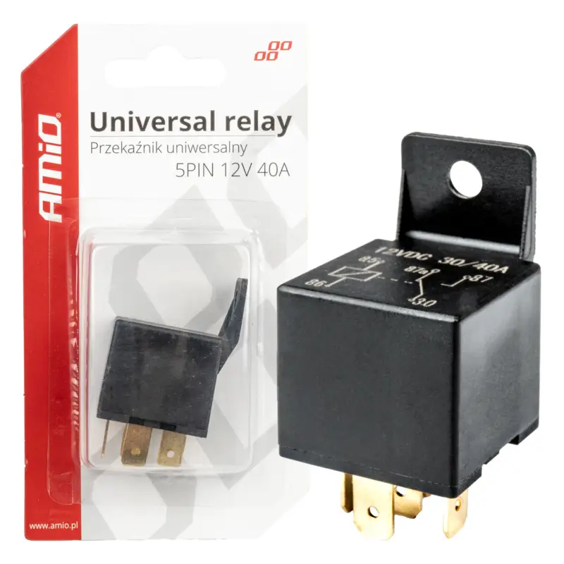 Livrare rapidă Releu auto universal cu 5 pini, tensiune 12V, 40A FAVLine Selection