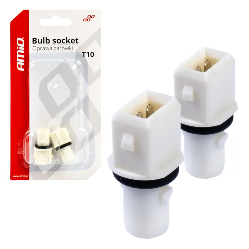Ofertă Set 2 socluri bec T10, W5W, W3W, W16W, cu garnitura din cauciuc FAVLine Selection