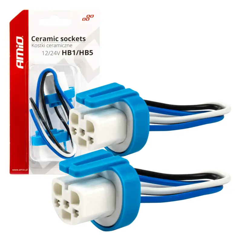 Cumpără online Set 2 mufe ceramice drepte, soclu HB1, HB5, rezistente termic FAVLine Selection