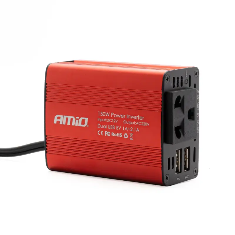 Convertor de tensiune 12V -> 230V, 150W/300W, 2 x USB 5V FAVLine Selection Plată securizată