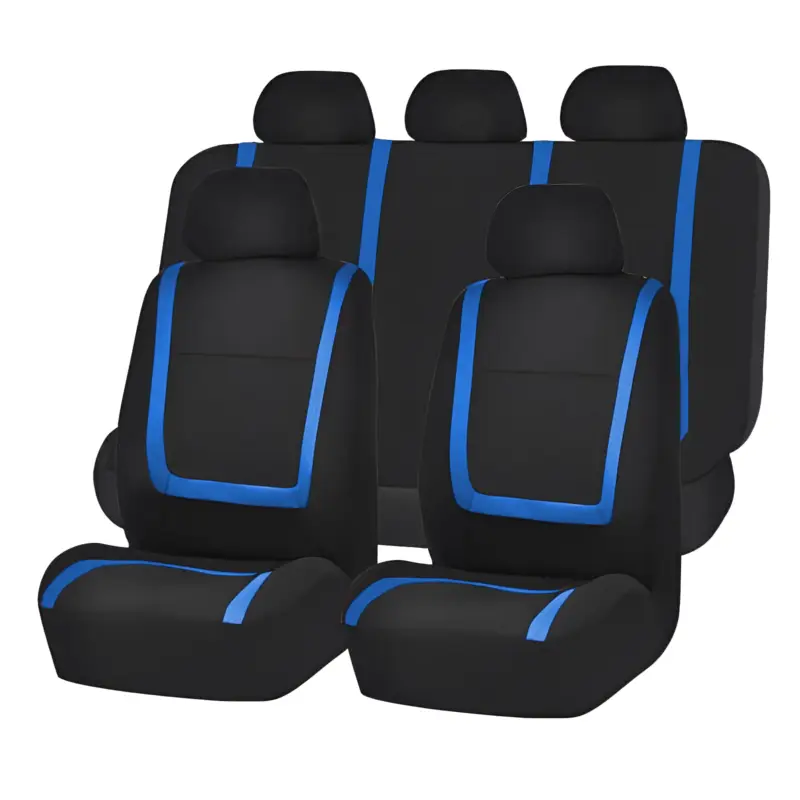Nu rata Set huse scaun auto ieftine, Universale 9 piese, model BLUE LINE - ALBASTRU FAVLine Selection