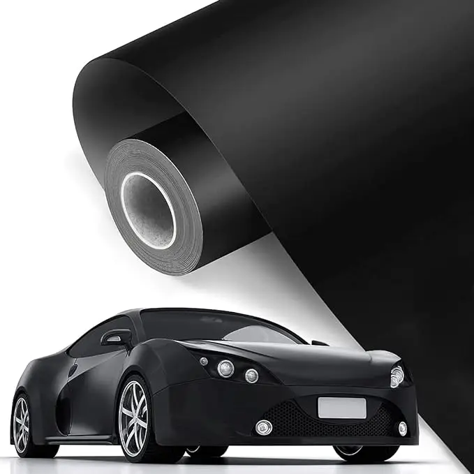 Folie auto pentru colantare integrala, Termoplastica, cu tehnologie "BUBBLE FREE", culoare Negru, finisaj Mat, dimensiune 3,0m x 1,52m FAVLine Selection Ofertă exclusivă