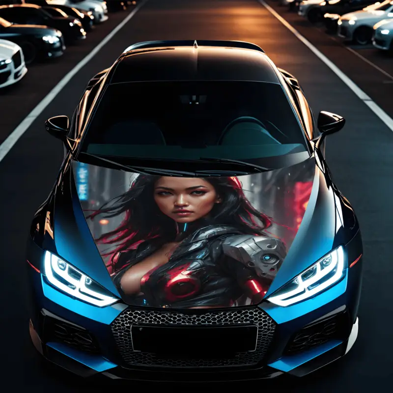 Reducere specială Folie Capota Auto "Hood Art" rezistenta la exterior, marime S (150 x 110cm) - Cod: AVX-CAPOTA-001S FAVLine Selection