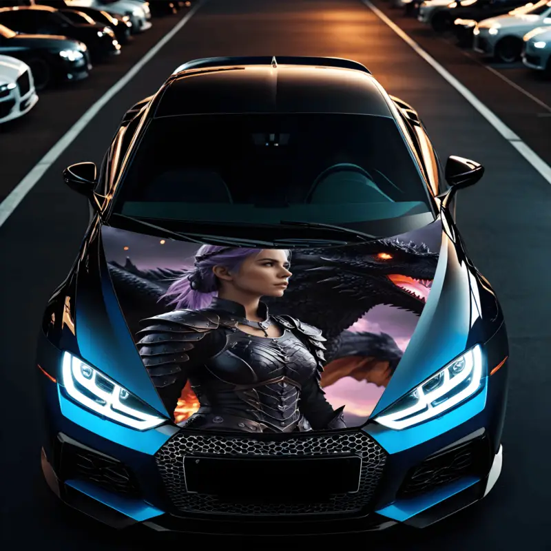Folie Capota Auto "Hood Art" rezistenta la exterior, marime S (150 x 110cm) - Cod: AVX-CAPOTA-002S FAVLine Selection Reducere specială