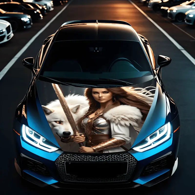 Plată securizată Folie Capota Auto "Hood Art" rezistenta la exterior, marime S (150 x 110cm) - Cod: AVX-CAPOTA-006S FAVLine Selection