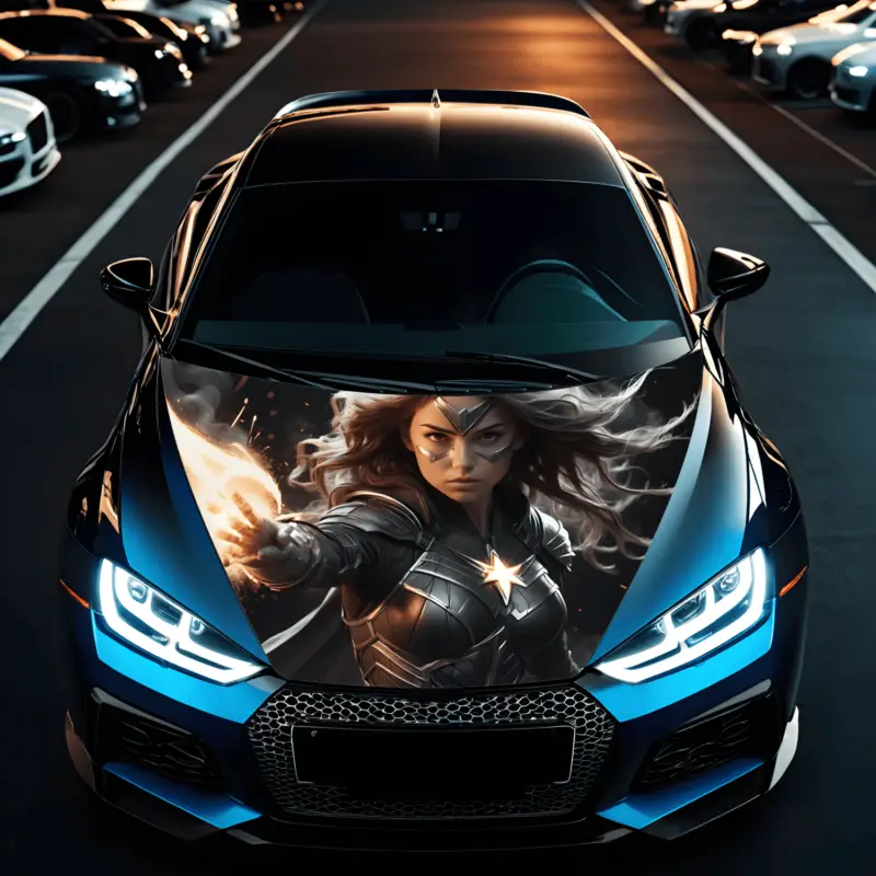 Folie Capota Auto "Hood Art" rezistenta la exterior, marime S (150 x 110cm) - Cod: AVX-CAPOTA-016S FAVLine Selection Cel mai vândut