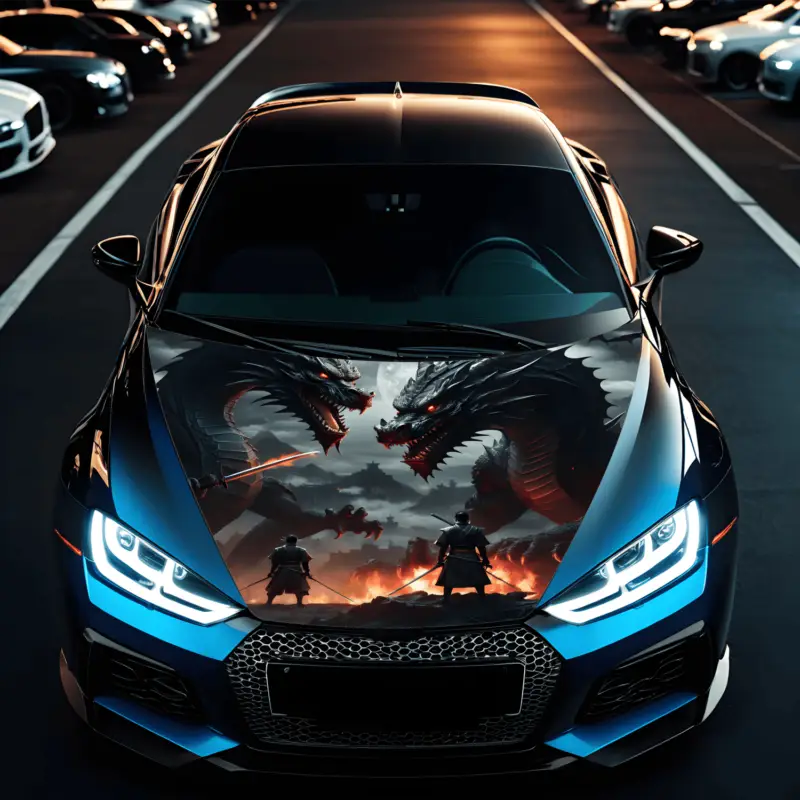 Folie Capota Auto "Hood Art" rezistenta la exterior, marime S (150 x 110cm) - Cod: AVX-CAPOTA-022S FAVLine Selection Cumpără online