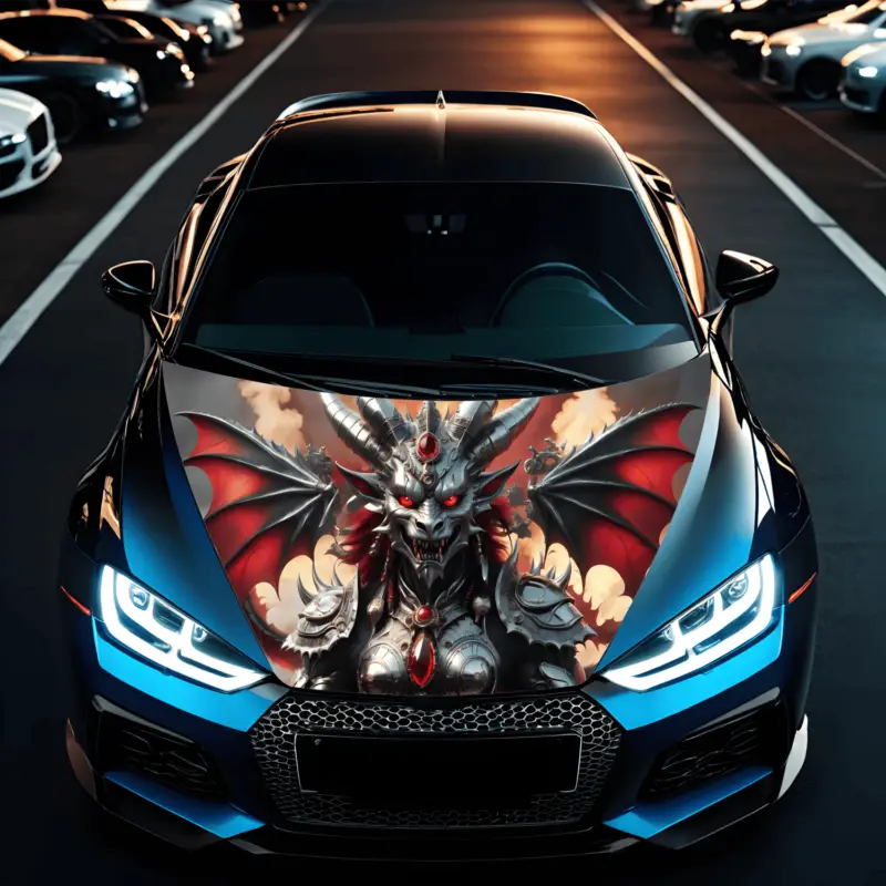 Reducere de preț Folie Capota Auto "Hood Art" rezistenta la exterior, marime S (150 x 110cm) - Cod: AVX-CAPOTA-027S FAVLine Selection