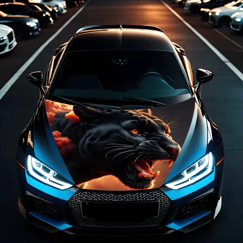 Retur gratuit Folie Capota Auto "Hood Art" rezistenta la exterior, marime S (150 x 110cm) - Cod: AVX-CAPOTA-028S FAVLine Selection