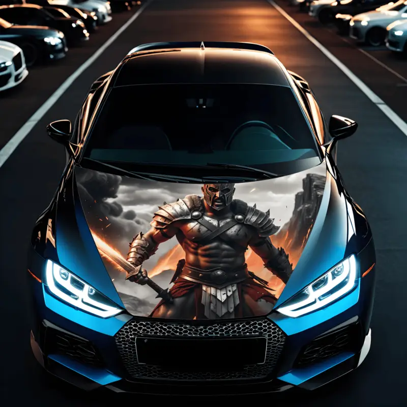 Reducere specială Folie Capota Auto "Hood Art" rezistenta la exterior, marime L (180 x 130cm) - Cod: AVX-CAPOTA-007L FAVLine Selection
