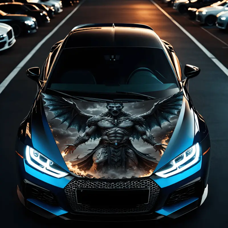 Folie Capota Auto "Hood Art" rezistenta la exterior, marime L (180 x 130cm) - Cod: AVX-CAPOTA-026L FAVLine Selection Nu rata