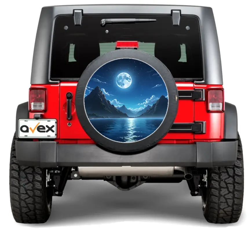 Premium Sticker Auto "Roata de Rezerva" rezistenta la intemperii si raze UV, diametru 55 cm, Cod: AVX-RR14 FAVLine Selection