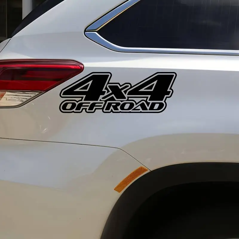 Chilipir Sticker autoadeziv pentru vehicule Off Road, model "4x4 Off Road", dimensiune 29 x 11 cm, culoare Neagra FAVLine Selection