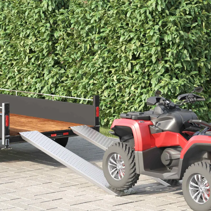 Livrare expres Rampă de Încărcare Argintiu 159 x 23 x 5 cm Oțel Galvanizat GartenMobel Dekor