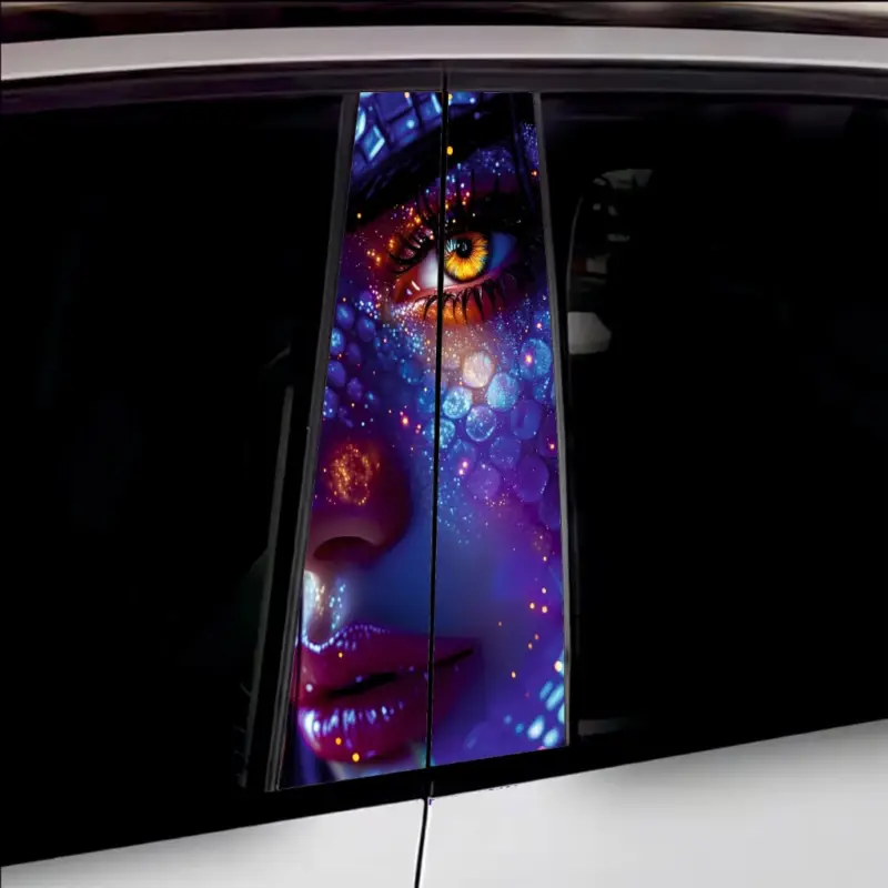 Set 2 stickere decorative pentru stalpii usilor, print autoadeziv de inalta rezolutie, dimensine 2 buc x 50 x 22 cm , cod: AVX-SSU-03 FAVLine Selection Plată securizată