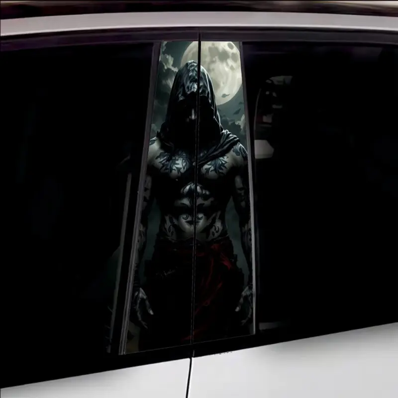 Transport gratuit Set 2 stickere decorative pentru stalpii usilor, print autoadeziv de inalta rezolutie, dimensine 2 buc x 50 x 22 cm , cod: AVX-SSU-27 FAVLine Selection
