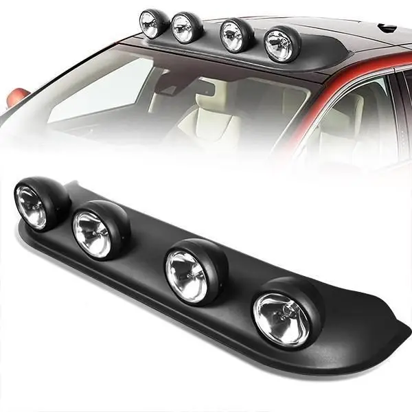 Ansamblu format din 4 proiectoare cu Led si Angel Eyes, montaj pe plafon sau capota, alimentare 12V, lungime 85cm, destinat vehiculelor Off-Road FAVLine Selection Transport gratuit