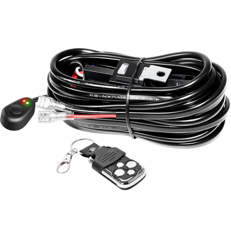 Livrare gratuită Cablaj pentru proiectoare LED cu telecomanda, functii strobo, relee si sigurante incluse, alimentare 12V FAVLine Selection