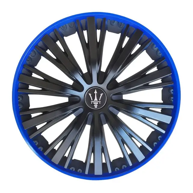 Set 4 capace roti VELAR Pulse Blue, design Sport cu accente albastre, ABS rezistent, Universal, pentru jante R16 FAVLine Selection Preferatul clienților