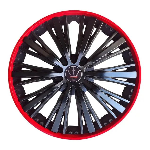 Set 4 capace roti VELAR Pulse Red, design Sport cu accente rosii, ABS rezistent, Universal, pentru jante R15 FAVLine Selection Ofertă specială
