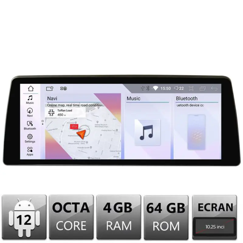 Navigație Android BMW Seria 3 E90/E91/E92/E93 10.25 inch 4GB+64GB 4G Mai ieftin
