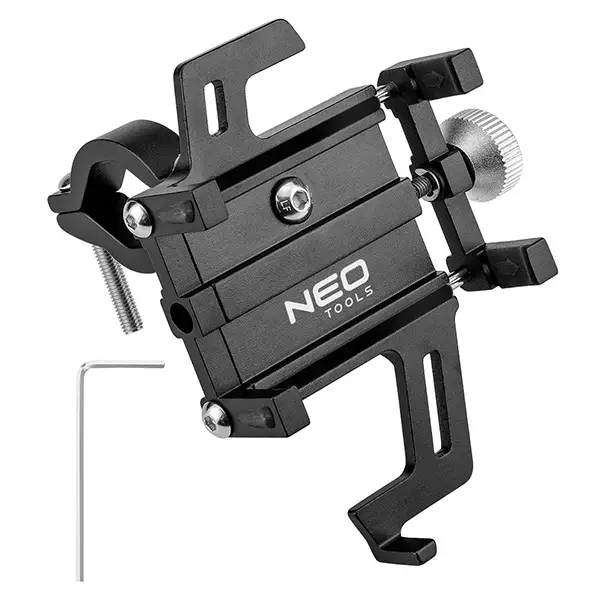 Suport de telefon din aluminiu pentru bicicleta NEO TOOLS 91-000 HardWork ToolsRange Ultima șansă