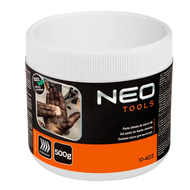 Pasta speciala pentru spalarea mainilor, pentru indepartarea murdariei dificile si foarte dificile - borcan 500 g NEO TOOLS 10-403 HardWork ToolsRange Chilipir