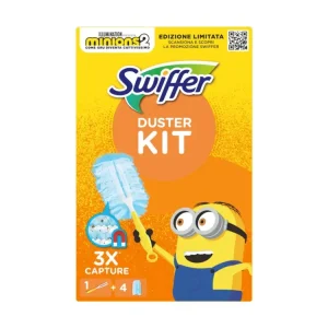 Pamatuf pentru praf Swiffer Duster cu maner si 4 lavete de rezerva Livrare expres