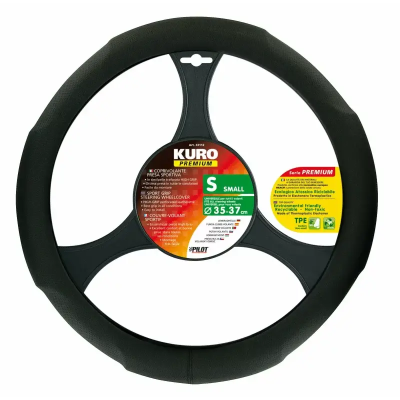 Manson volan Kuro Premium negru, marimea S, pentru volane Ø 35-37 cm Cumpără online