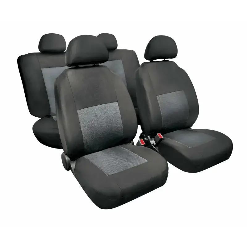 Ofertă Huse scaun auto sport gri, set 8 piese, material jacquard