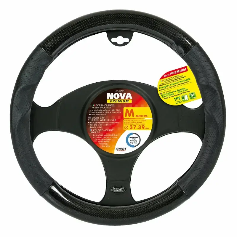 Manson volan auto Nova Premium, marimea M, 37-39 cm Bestseller