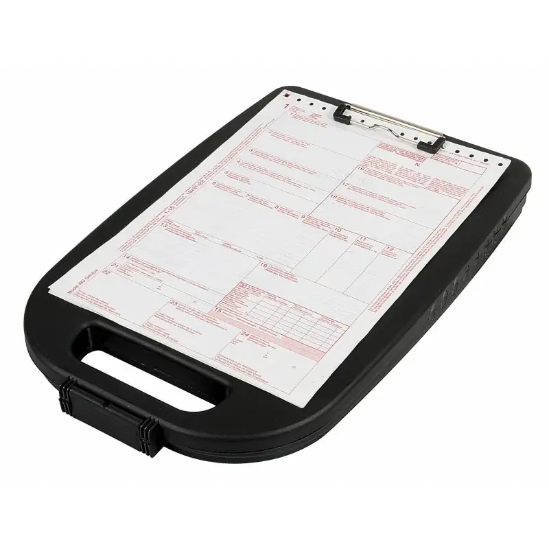 Organizator auto Trucker 2 in 1 cu clipboard si cutie depozitare Lampa Retur ușor